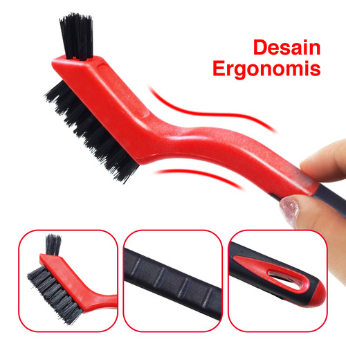Kenmaster Sikat Kawat Nylon KM-S03 180MM 3 Pcs/Set -SIKT030