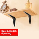 Kenmaster Siku Rak 6 X 8 CM - 1 set isi 2 PCS - SKRK033 Siku Penyangga - SKRK033