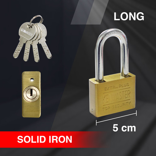 Kenmaster Gembok Komputer Panjang 50MM CK-50L KEY L / Gembok Komputer Key Kuning / Gembok Leher Panjang / Gembok Anti Maling- GBCO013