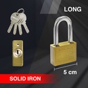 Kenmaster Gembok Komputer Panjang 50MM CK-50L KEY L / Gembok Komputer Key Kuning / Gembok Leher Panjang / Gembok Anti Maling- GBCO013