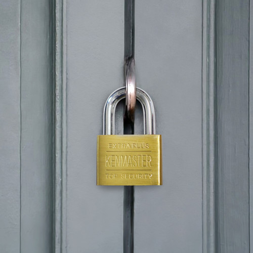 Kenmaster Gembok Komputer Pendek 60MM CK-60S KEY S / Gembok Komputer Key Kuning / Gembok Leher Pendek / Gembok Anti Maling- GBCO011