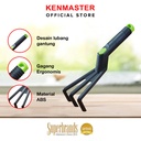 Kenmaster Alat Kebun - Garpu Hitam Plastik / Garpu Berkebun / Garden Tool / Garukan Berkebun / Garden Tools / Alat Berkebun