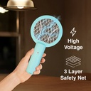 Kenmaster Raket Nyamuk Baterai Mini KM-621 / Raket Serangga / Raket Lalat / Raket Portable - Mosquito Killer - Pembasmi Serangga
