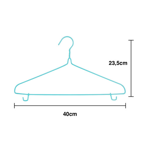 Kenmaster Gantungan Baju + Hook isi 8 Pcs  / Hanger KM-1668 Dengan Cantolan -1 Set - ISI 8 PCS - GANT098