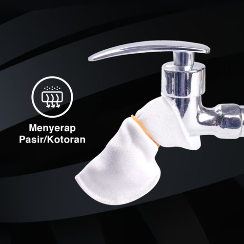 PAKET HEMAT Kent Saringan Kran Air Kain ISI 2 PACK (8 PCS) / Filter Air Kain / Penjernih Air