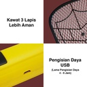 Kenmaster Raket Nyamuk Charger KM-605 / Raket Serangga Rechargeable / Raket Lalat - Mosquito - Pembasmi Serangga - MOSQ030