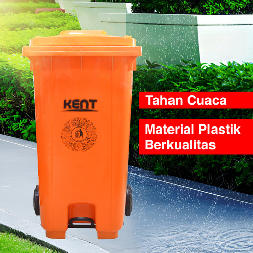 Kent Tempat Sampah Plastik KT-240 U / Tong Sampah Taman / Tong Sampah Besar / Tong Sampah Jumbo