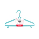 Kenmaster Gantungan Baju + Hook isi 8 Pcs  / Hanger KM-1668 Dengan Cantolan -1 Set - ISI 8 PCS - GANT098