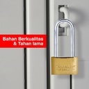Kenmaster Gembok 40MM 3 Key Panjang Gembok Anti Maling Gembok Pagar Kunci Gembok