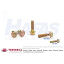 Baut Flange M 10 x 50 mm - P1.25 / Flange Bolt M10x50 – Half