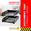 Kenmaster Document Tray 2 Susun KM-939 / Rak File 2 Susun / Rak Kertas Dokumen / Rak Dokumen / Tray Dokumen