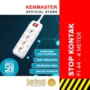 Kenmaster Stop Kontak 4 Lubang F1-44 Switch 4M Stopkontak Colokan Listrik Colokan