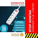 Kenmaster Stop Kontak 4 Lubang Overheat SNI 4M Stopkontak Colokan Listrik Colokan