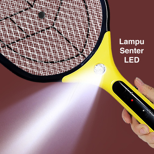 Kenmaster Raket Nyamuk Charger KM-605 / Raket Serangga Rechargeable / Raket Lalat - Mosquito - Pembasmi Serangga - MOSQ030