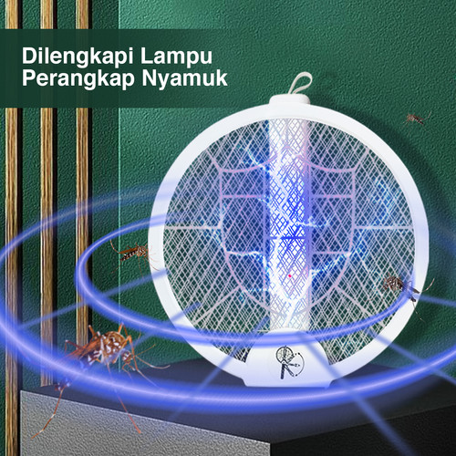 Kenmaster Raket Nyamuk Rechargeable USB + UV KM-623 / Raket Nyamuk Cas Serangga / Raket Serangga / Raket Lalat - Mosquito Killer / Pembasmi Serangga
