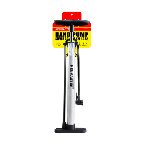 Kenmaster Pompa KM-4932 Tabung Silver / Pompa Sepeda / Pompa Balon Serbaguna
