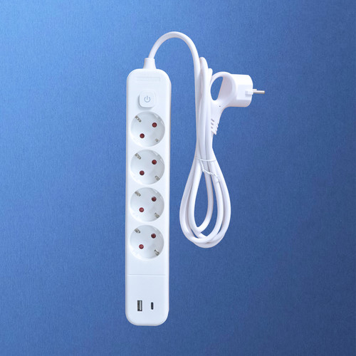 Kenmaster Stop Kontak 104 - 4 Lubang + USB Stopkontak Colokan Listrik Colokan / Colokan Kabel Listrik