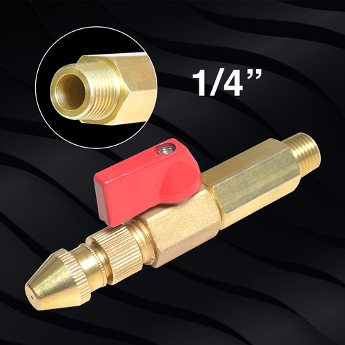 Kenmaster Kepala Semprotan Air Cuci Mobil - KM25 Lurus Kuningan / Kepala Semprotan Selang Air / Penyiram Tanaman / Semprotan Tanaman / Semprotan Cuci Mobil Motor / Water Gun Spray / Nozzle Alat Semprotan / Water Jet Spray / Alat Berkebun