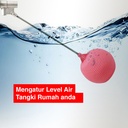 Kenmaster Pelampung Bak Air Kuningan 3/4 Inch / Pelampung Air / Pelampung Tandon / Pelampung Toren / Pelampung Bola