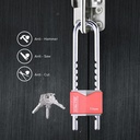 Kenmaster Gembok Sepeda KM116 - IRON 50MM - Panjang Gembok Anti Maling Gembok Pagar Kunci Gembok Sepeda