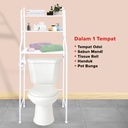 Rak Kamar Mandi Berdiri TW-101 / Rack Toilet Organizer WC / Rak Serbaguna / Rak Multifungsi / Rak Closet / Rak Kloset / Rak Sabun