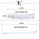 Kenmaster Selang BCP CESS 1,5 Inch + Head - SLNG131 / Selang Sink / Selang Afur / Selang Cuci Piring / Selang Wastafel / Selang Bak Cuci Piring