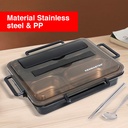 Kotak Makan 4 Sekat KM-014 / Lunch Box Stainless Steel Kenmaster