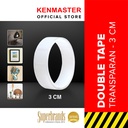 Double Tape 3 CM Nano SY-W3 / Isolasi 2 Sisi / Solatip Double / Perekat Dua Sisi / Selotip Double
