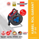 Brennenstuhl Kabel Roll 25 Meter Garant IP44 - 1219850 / Kabel Roll 3 Lubang / Colokan Listrik / Teriminal Listrik / Kabel Sambung / Colokan Sambung