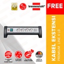 Brennenstuhl Stop Kontak 4 Lubang + 2 Lubang USB Premium Office Line 1,8 Meter / Stopkontak / Colokan Listrik / Terminal Listrik / Kabel Sambung / Colokan Sambung