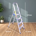 Kenmaster Tangga Lipat Tangga Rumah Tangga Pendek Tangga 4 Step Alumunium KM104 A