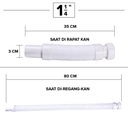 Kenmaster Selang BCP CESS 1,1/4 Inch + Head - SLNG157 / Selang Sink / Selang Afur / Selang Cuci Piring / Selang Wastafel / Selang Bak Cuci Piring