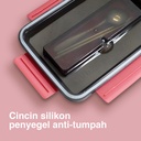 Kotak Makan 3 Sekat KM-015 / Lunch Box Stainless Steel Kenmaster