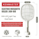 Kenmaster Raket Nyamuk 2 IN KM-108 + Lampu LED + UV / Raket Serangga / Raket Lalat - Pembasmi Serangga - Mosquito - MOSQ028