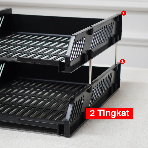Kenmaster Document Tray 2 Susun KM-939 / Rak File 2 Susun / Rak Kertas Dokumen / Rak Dokumen / Tray Dokumen