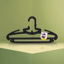 Gantungan Baju H11B Hitam- Hanger isi 3 Pcs / Set Kenmaster - GANT079