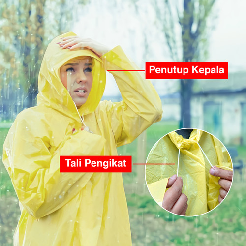 Kent Jas Hujan Plastik / Jas Hujan Ponco / Jas Hujan Jumbo