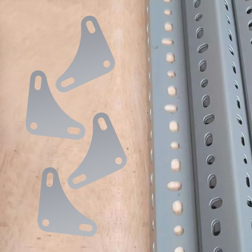 Bracket Siku Lubang 8 X 8 CM / Corner Plat Isi 10 Pcs / Siku Rak Penyangga / Shelf Bracket / Siku Plat