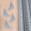 Bracket Siku Lubang 8 X 8 CM / Corner Plat Isi 10 Pcs / Siku Rak Penyangga / Shelf Bracket / Siku Plat