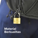 Kenmaster Gembok Kuningan 20MM - 2 PCS Gembok Anti Maling Gembok Pagar Kunci Gembok