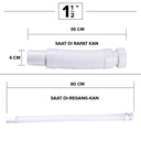 Kenmaster Selang BCP CESS 1,5 Inch + Head - SLNG129 / Selang Sink / Selang Afur / Selang Cuci Piring / Selang Wastafel / Selang Bak Cuci Piring