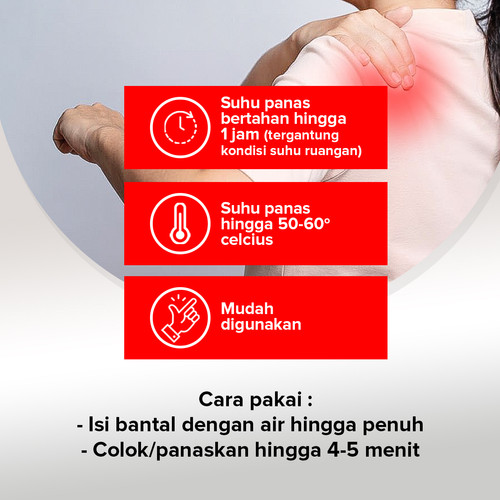 Bantal Terapi Panas Elektrik / Bantal Terapi Leher / Bantal Terapi Air Panas / Hot Water Bag Electric Warmer Pillow / Electro Thermal Water Bag KM-221