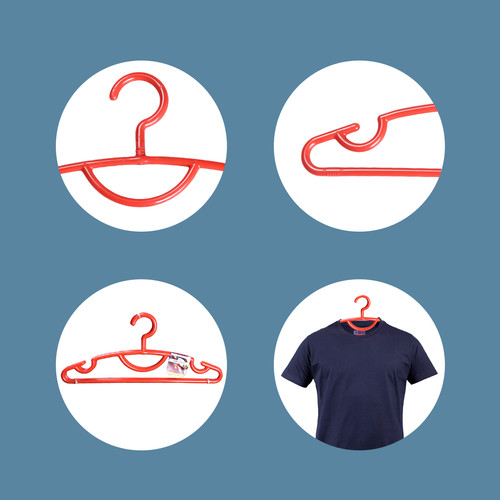 Kenmaster Gantungan Baju Warna Hanger H02 1 Set - Isi 3 Pcs GANT057
