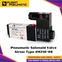 4M210-08 Pneumatic Solenoid Valve Namur Airtac 4M 210-08 Selenoid Valve Namur Actuator Switch Airtac 5/2 Way Single Coil Input Drat 1/4" Inch Type 4M 210 08