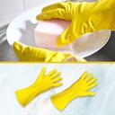 Kenmaster Sarung Tangan Karet Kuning XL (1 pasang) - Sarung Tangan Cuci Piring Household Rubber Gloves Sarung Tangan Latex