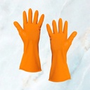Kenmaster Sarung Tangan Karet Orange XL (1 pasang) - Sarung Tangan Cuci Piring Household Rubber Gloves Sarung Tangan Latex Karet