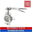 10" Butterfly Valve Stainless Seat PTFE Disc SS 304 Size 10 Inch