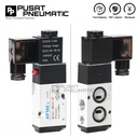 4M210-08 Pneumatic Solenoid Valve Namur Airtac 4M 210-08 Selenoid Valve Namur Actuator Switch Airtac 5/2 Way Single Coil Input Drat 1/4" Inch Type 4M 210 08