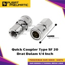 SF 20 Air Quick Release Joint Coupling Coupler Female Connector Compressor Drat Female 1/4" Inch Type SF20