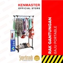 Hanger Double Pole Clothes Rack 6806 - Gantungan Rak FREE LAP CHAMOIS